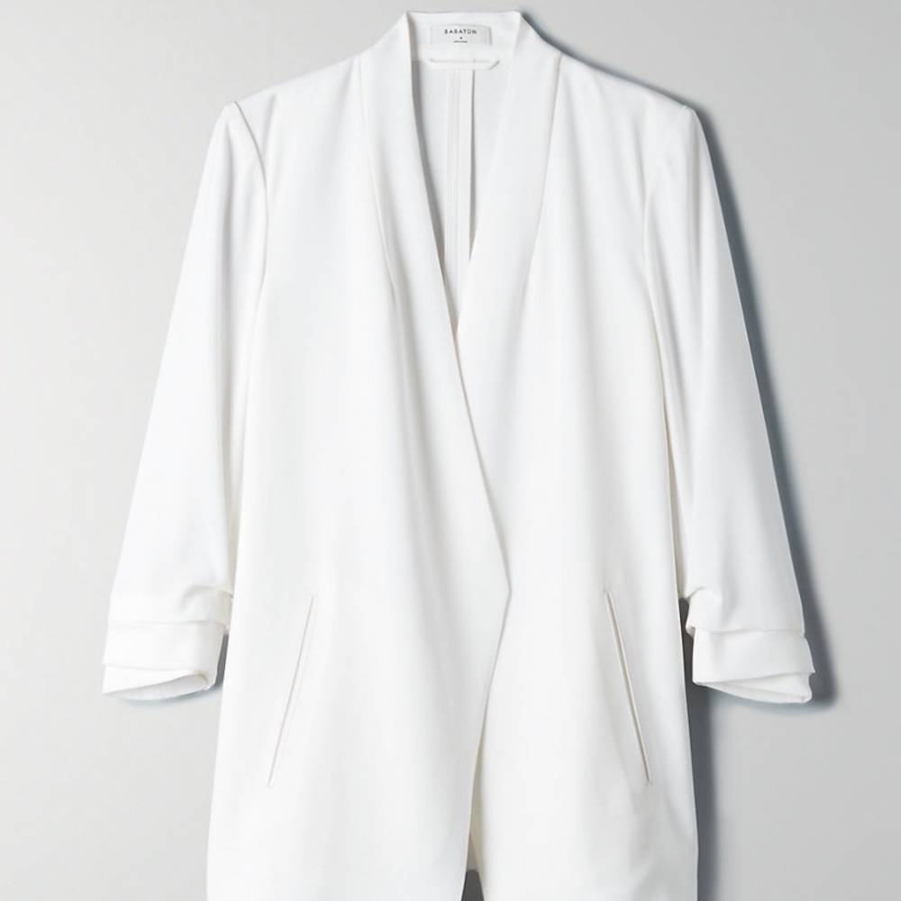 Aritzia White Power Blazer 00